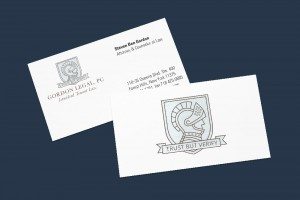 Lawyer Businessc ard and logo design